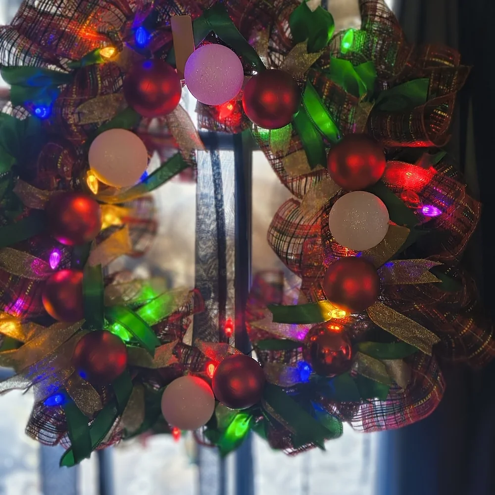 Festive Multicolor Holiday Wreath